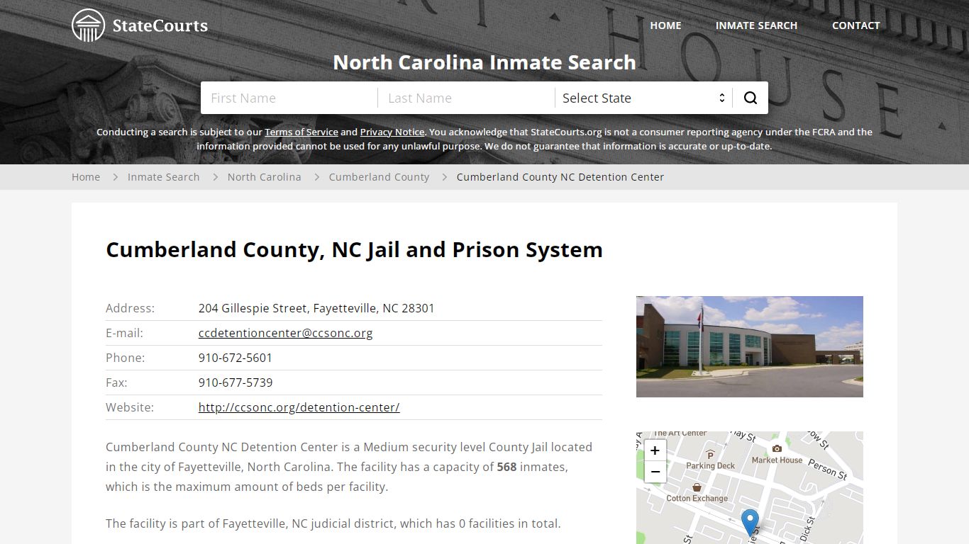 Cumberland County, NC Jail and Prison System - State Courts